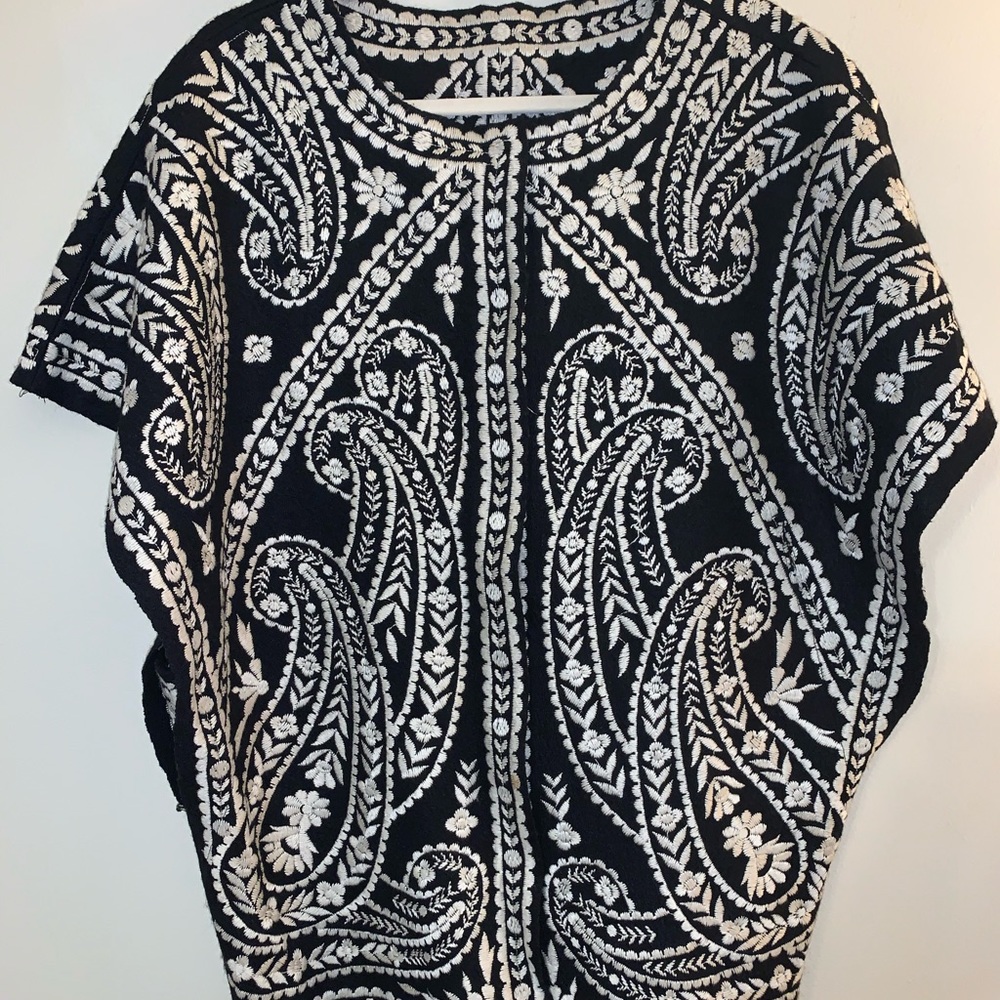 Vintage hand embroidered dolman jacket